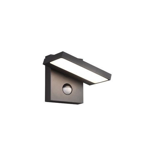 Trio Horton Applique Murale Moderne D'extérieur Moderne Anthracite 3000k Ip54 Avec Pir