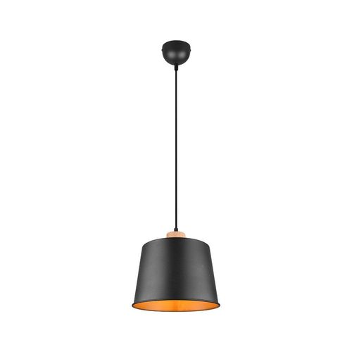 Trio Harris Plafonnier Suspendu Dôme Vintage Noir Mat