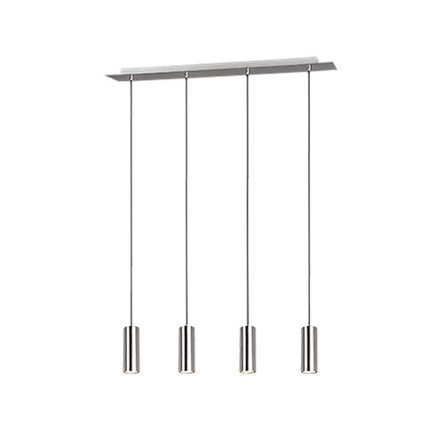 Trio Marley Plafonnier Suspendu Moderne À 4 Lumières, Nickel Mat