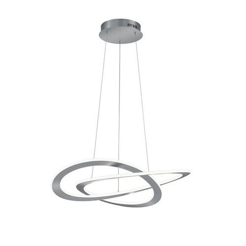 Trio Oakland Plafonnier Suspendu Led Moderne 52w Nickel Mat 3000k