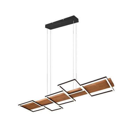 Trio Harper Plafonnier Suspendu Led Moderne 42w Noir Mat 3000k