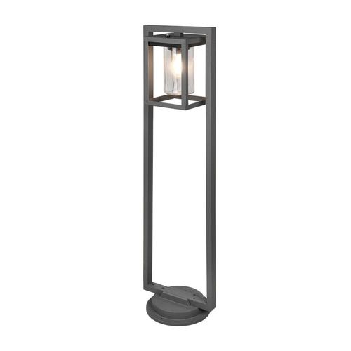 Trio Lunga Borne D'extérieur Moderne Anthracite Ip44 Avec Capteur Crépusculaire
