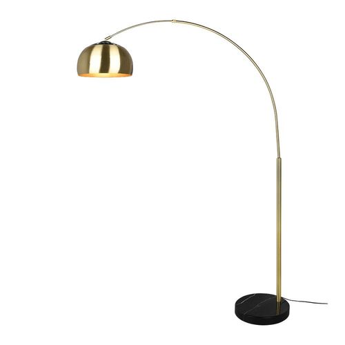 Trio Argentina Lampadaire Arc Moderne Laiton Mat Avec Pédale