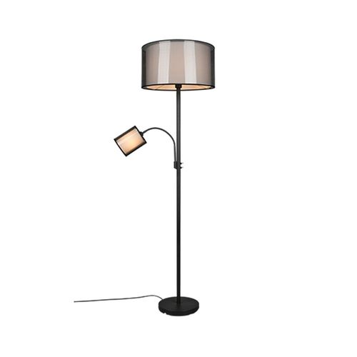 Trio Burton Lampadaire Moderne Avec Abat-Jour Noir Mat