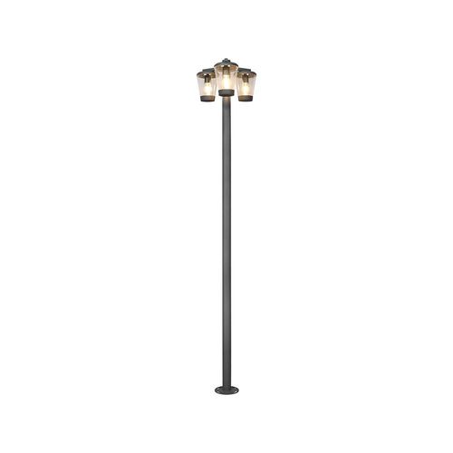 Trio Cavado Lampadaires D'extérieur Modernes À 3 Lumières Anthracite Ip44