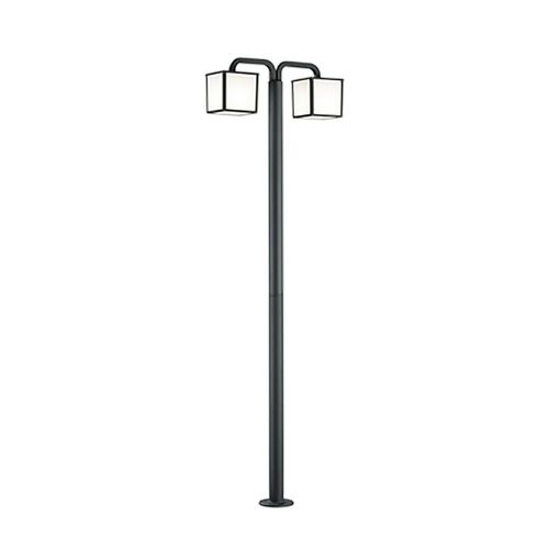 Trio Cubango Lampadaires D'extérieur Modernes À 2 Lumières Anthracite 3000k Ip54