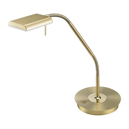 Trio Bergamo Lampe De Bureau Moderne En Laiton Mat 3000k