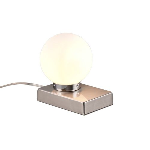 Trio Davi Ii Lampe De Table Globe Moderne Nickel Mat
