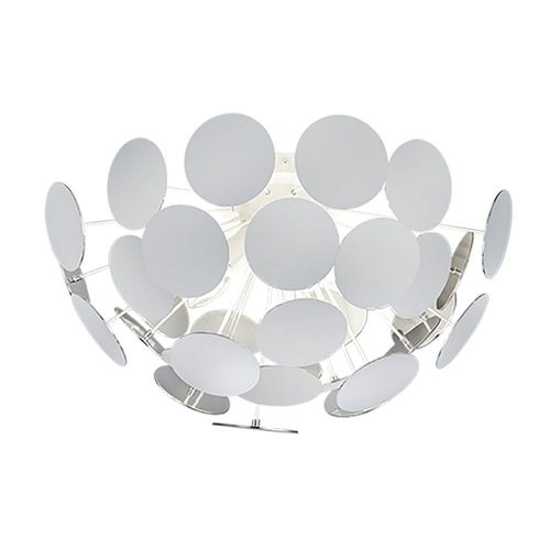 Trio Discalgo Plafonnier Semi-Encastré Young Living À 3 Lumières, Blanc Mat