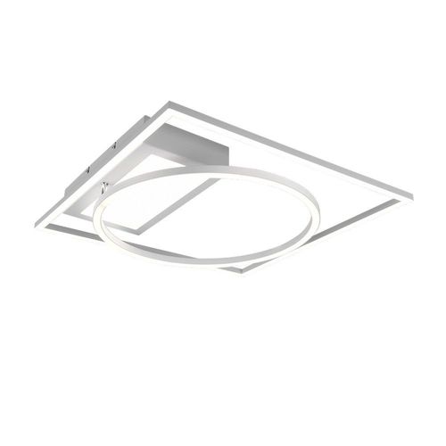 Trio Downey Semi Plafonnier Led Moderne 33w Blanc Mat 2700-6500k Télécommande