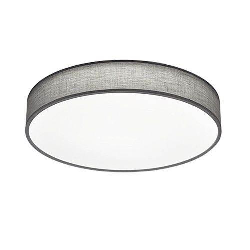 Trio Lugano Plafonnier Cylindrique Moderne 60cm Gris 3000-5000k Télécommande