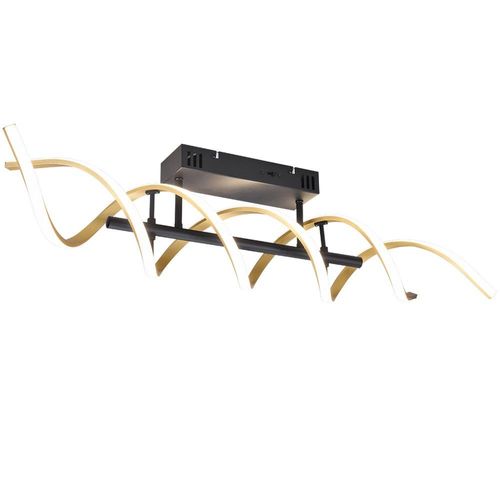 Trio Sequence Semi-Plafonnier Led Moderne 41w Laiton Mat 2300-3000-4000k