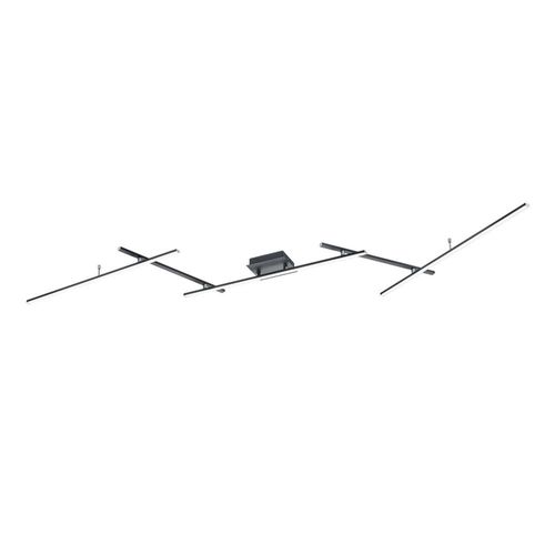 Trio Arvin Semi-Encastré Led Rgbw Moderne 22w, Noir Mat, 2700-6500k, Télécommande