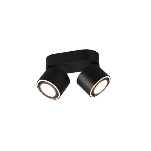Trio Taurus Spot De Plafond Double Moderne À 2 Lumières Noir Mat 3000k