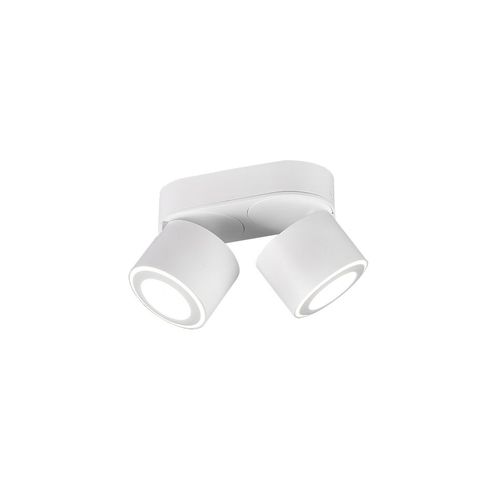 Trio Taurus Spot De Plafond Moderne À 2 Lumières, Double, Blanc Mat, 3000k