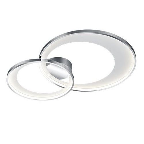 Trio Granada Semi-Plafonnier Led Moderne 36w Chrome 85cm 3000k