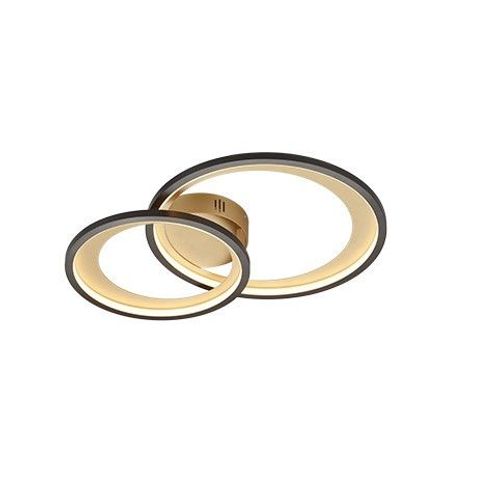 Trio Granada Semi-Plafonnier Led Moderne 29w Noir Mat 3000k