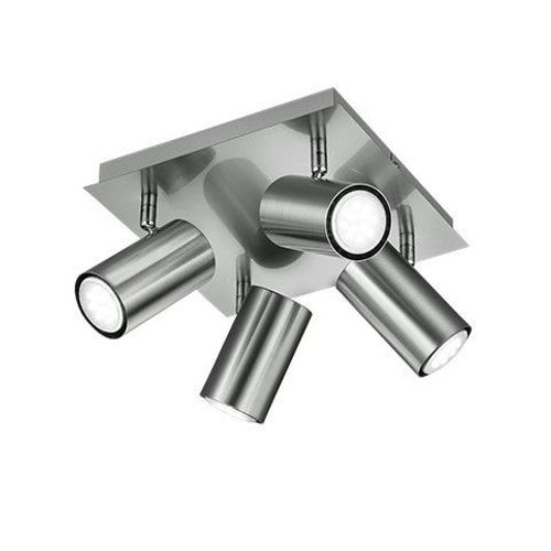 Trio Marley Clusters De Spots De Plafond Modernes À 4 Lumières, Nickel Mat