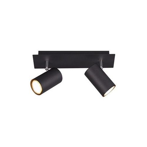 Trio Marley Spot De Plafond Double Moderne À 2 Lumières, Noir Mat