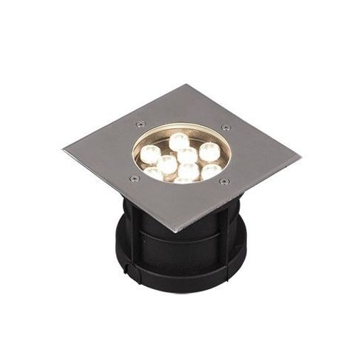 Trio Belaja Luminaire Au Sol Encastrable Carré Extérieur Moderne 12 Cm Nickel Mat 3000k Ip65