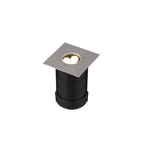 Trio Belaja Luminaire Au Sol Encastrable Carré Extérieur Moderne 14 Cm Nickel Mat 3000k Ip65