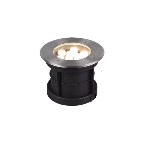 Trio Belaja Luminaire D'extérieur Rond Encastrable Au Sol, Moderne, 12 Cm, Nickel Mat, 3000k, Ip65