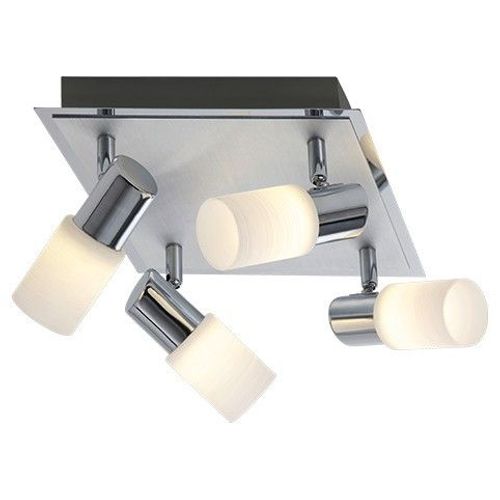 Trio Clapton Clusters De Spots De Plafond Modernes À 4 Lumières Chrome 3000k