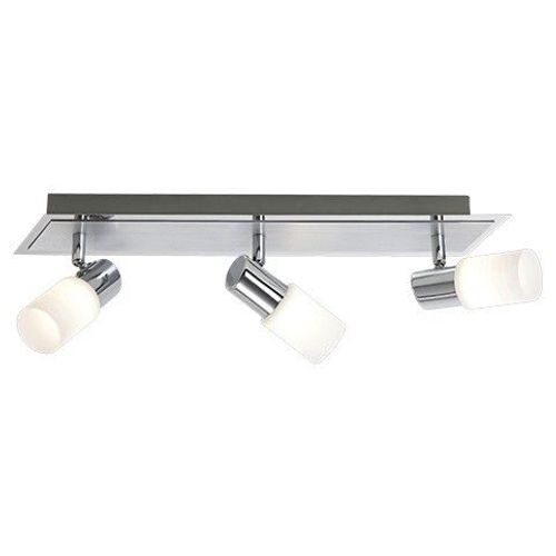 Trio Clapton Barre De Spot De Plafond Moderne À 3 Lumières Chrome 3000k