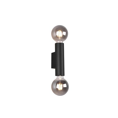Reality Vannes Applique Murale Vannes Modern 2 Lumières Up & Down Noir Mat