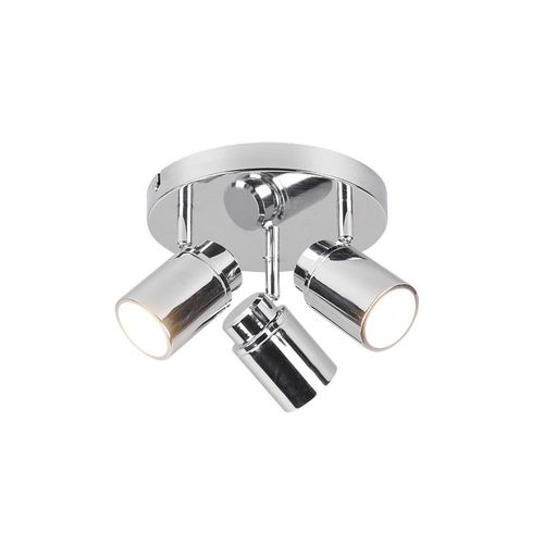 Trio Angelo Clusters De Spots De Plafond Modernes À 3 Lumières Chrome Ip44