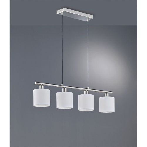 Reality Tommy Plafonnier Suspendu Tommy Modern À 4 Lumières, Nickel Mat