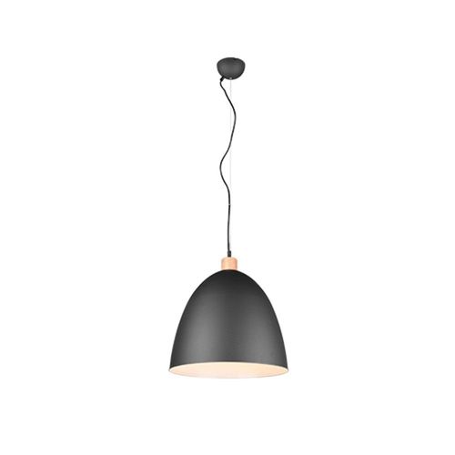 Reality Jagger Plafonnier Suspendu Jagger Modern 40 Cm, Noir Mat