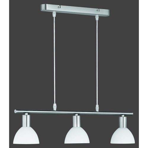 Reality|Trio Lampe À Suspension Detroit, Nickel Mat, 3 Spots
