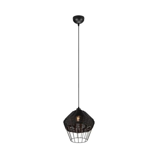 Reality Borka Borka Plafonnier Suspendu Moderne À Cadre Métallique De 30 Cm, Noir