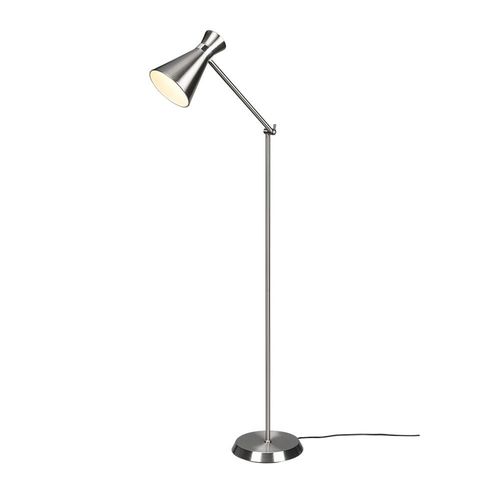 Reality Enzo Enzo Modern Task Lampadaire Nickel Mat Avec Pédale