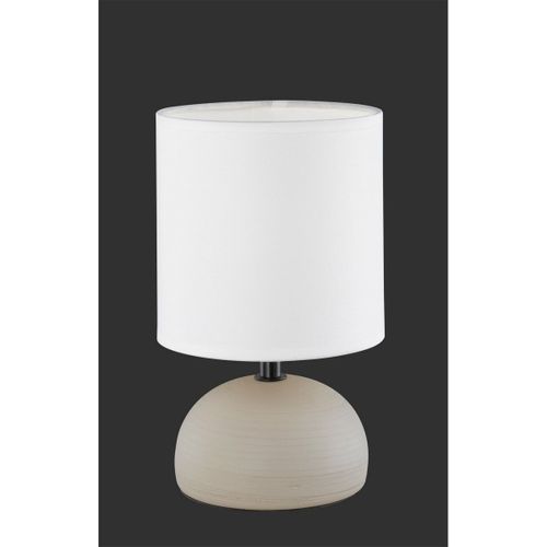 Reality Luci Lampe De Table Moderne Luci Avec Abat-Jour Rond Cappucino