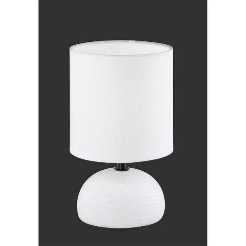 Reality Luci Lampe De Table Moderne Luci Avec Abat-Jour Rond Blanc