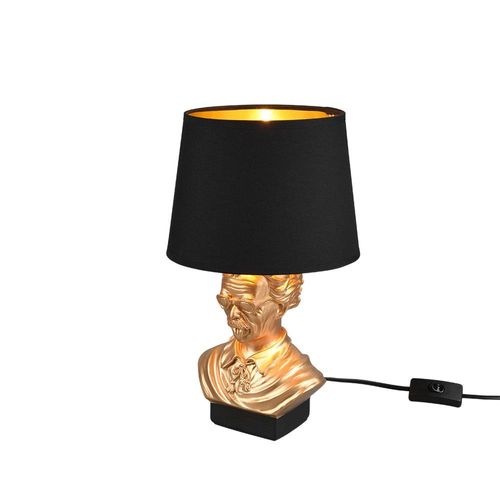 Reality Albert Lampe De Table Moderne Albert Avec Abat-Jour Rond Conique Doré
