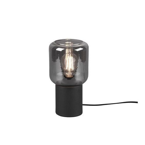 Reality Nico Lampe De Table Cylindrique Moderne Nico Noir Mat
