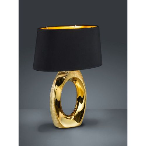 Reality Taba Lampe De Table Moderne Taba Avec Abat-Jour Ovale Doré