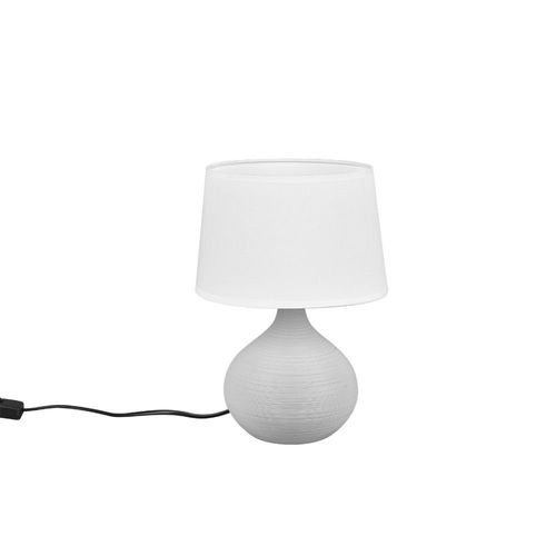 Reality Martin Lampe De Table Moderne Martin Avec Abat-Jour Rond Conique Cappucino