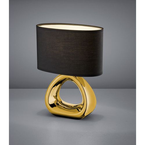 Reality Gizeh Lampe De Table Moderne Gizeh Avec Abat-Jour Ovale Doré