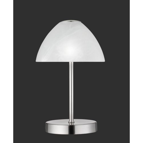 Reality Queen Lampe De Table Moderne Queen Avec Abat-Jour Rond Conique Nickel Mat 3000k