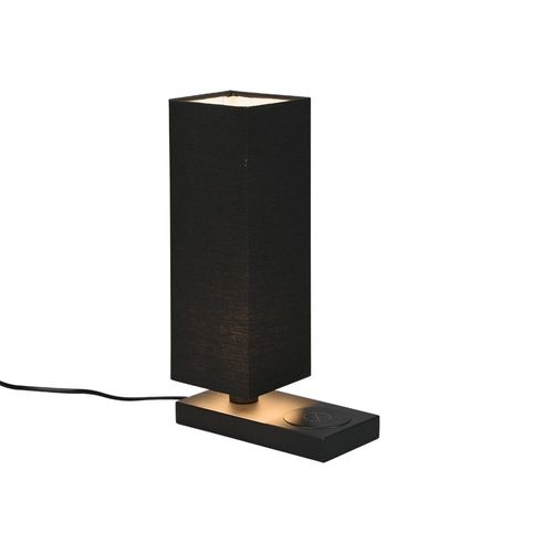 Reality Haley Lampe De Table Moderne Haley Avec Abat-Jour Noir Mat