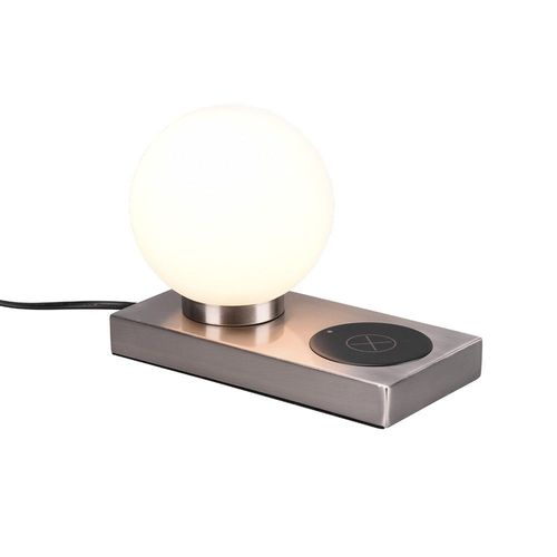 Reality Chloe Lampe De Table Chloe Modern Globe Nickel Mat