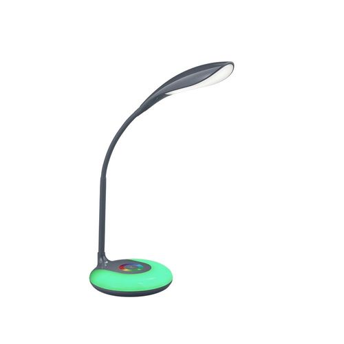 Reality Krait Lampe De Bureau Led Krait Modern Rgbw Anthracite 3000k, Connexion Usb
