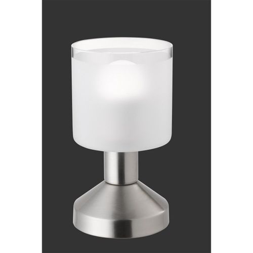 Reality Gral Lampe De Table Cylindrique Moderne Gral Nickel Mat