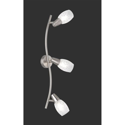 Reality Colmar Spot De Plafond Colmar Moderne À 3 Lumières, Barre, Nickel Mat