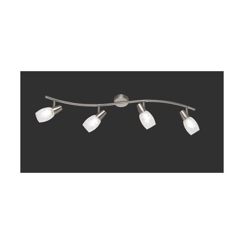 Reality Colmar Spot De Plafond Colmar Moderne À 4 Lumières, Barre Nickel Mat