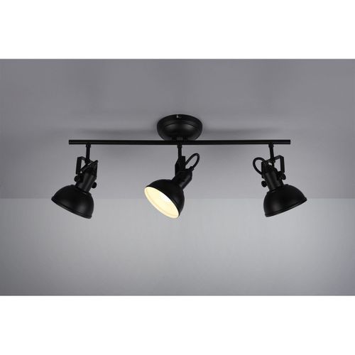 Reality Gina Spot De Plafond Gina Classic À 3 Lumières, Barre Noir Mat